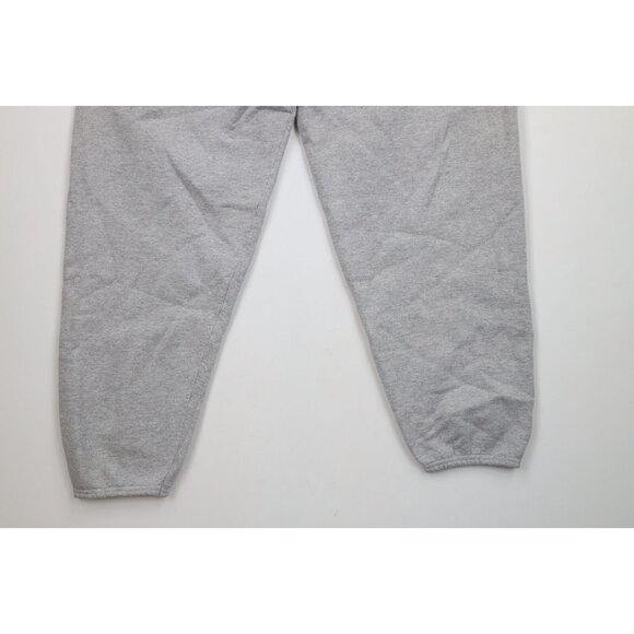 Vtg 90s Starter Mens Medium Distressed Cuffed Sweatpants Joggers Heather Gray - Picture 13 of 15